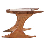 Epiphany wooden meditation chair with woven seat in Acacia hardwood