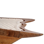 Epiphany wooden meditation chair with woven seat in Acacia hardwood