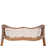 Epiphany wooden meditation chair with woven seat in Acacia hardwood