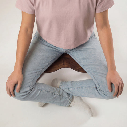 Made for cross-legged sitting
