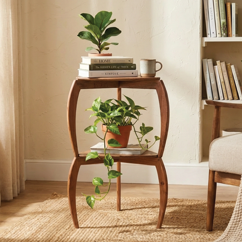 Asset multi-purpose Acacia wooden table & stool