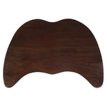 Bodhi wooden meditation chair in Acacia hardwood, low-profile curved seat
