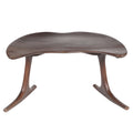 Bodhi wooden meditation chair in Acacia hardwood, low-profile curved seat