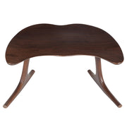 Bodhi wooden meditation chair in Acacia hardwood, low-profile curved seat