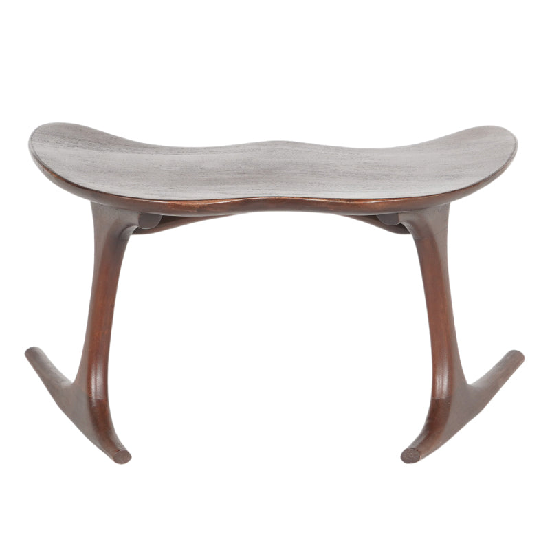 Bodhi meditation chair side profile showing curved legs