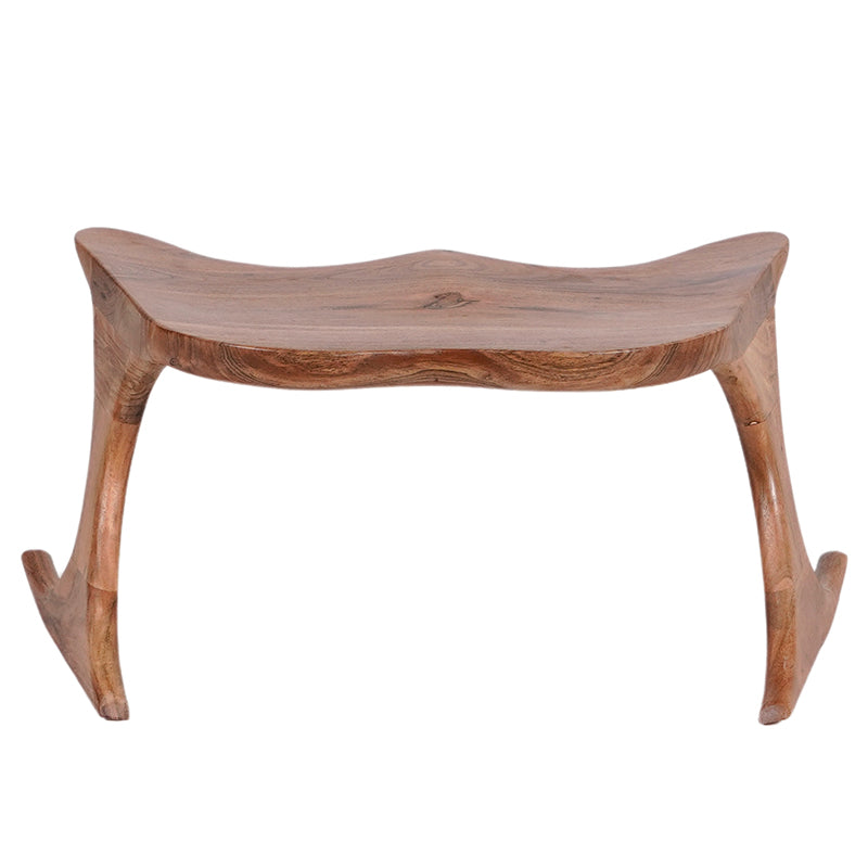 Chairish stackable wooden meditation chair in Acacia hardwood