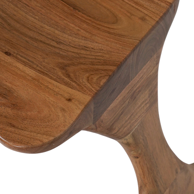 Chairish stackable wooden meditation chair in Acacia hardwood