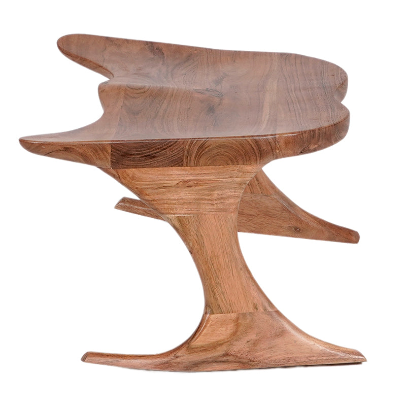 Chairish stackable wooden meditation chair in Acacia hardwood