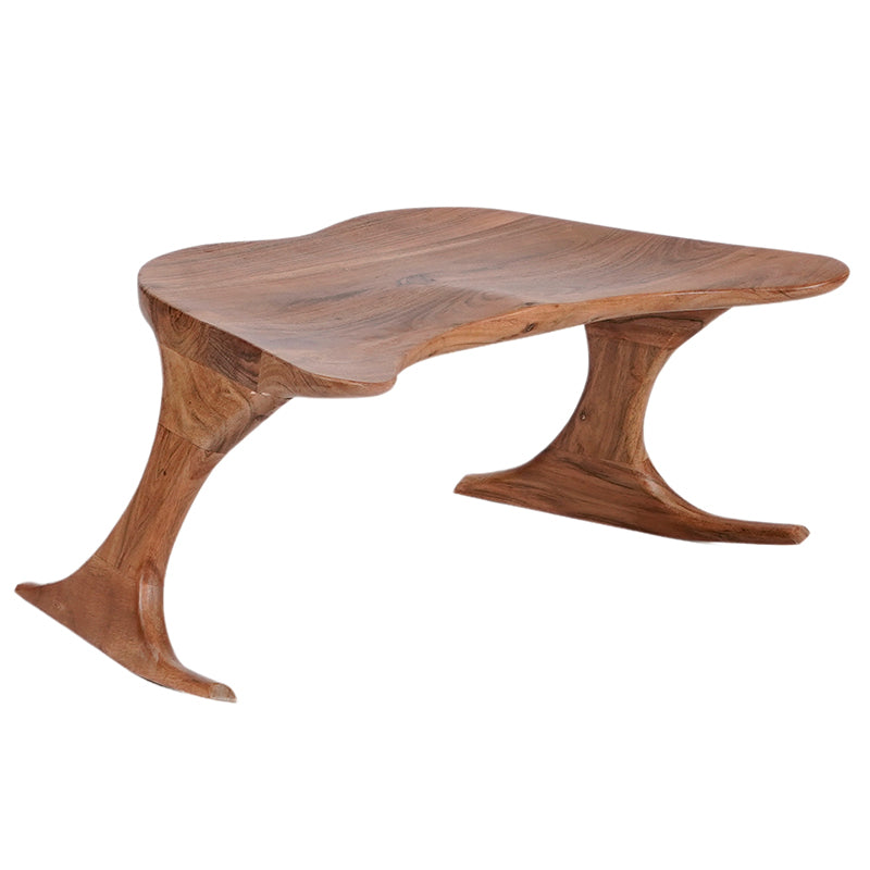 Chairish stackable wooden meditation chair in Acacia hardwood