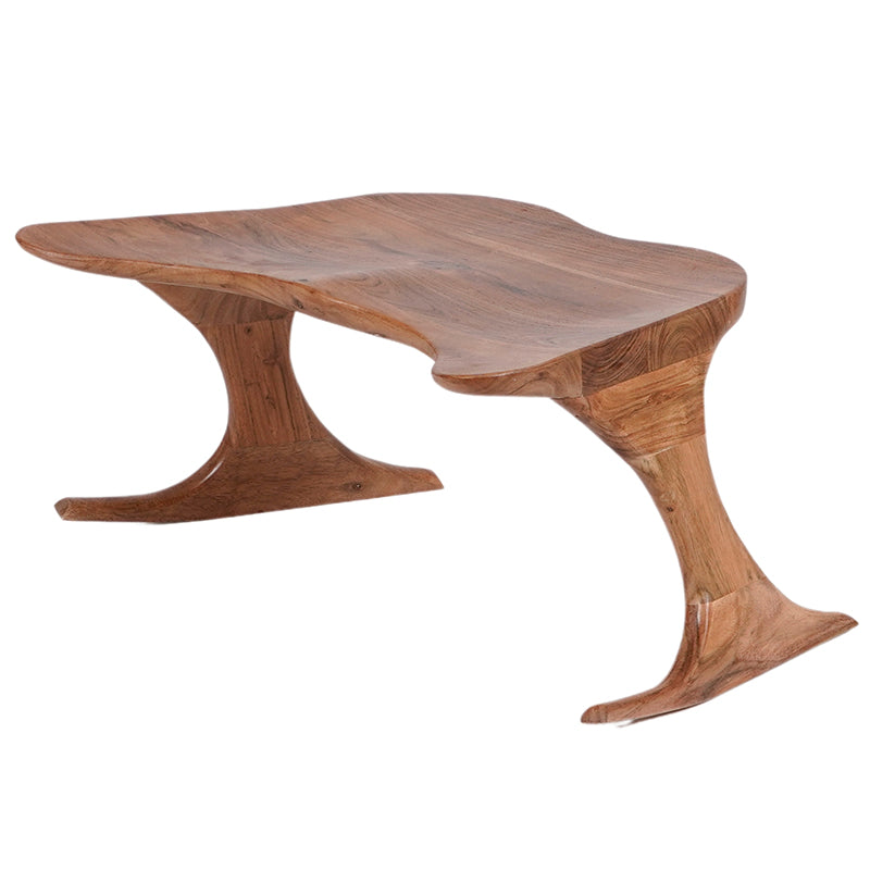Chairish stackable wooden meditation chair in Acacia hardwood
