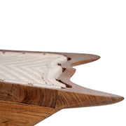 Epiphany wooden meditation chair with woven seat in Acacia hardwood