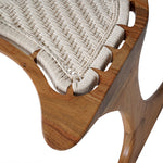 Epiphany wooden meditation chair with woven seat in Acacia hardwood