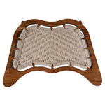 Epiphany wooden meditation chair with woven seat in Acacia hardwood