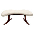 Self Shelf portable wooden meditation chair with folding legs