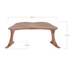 Chairish stackable wooden meditation chair in Acacia hardwood