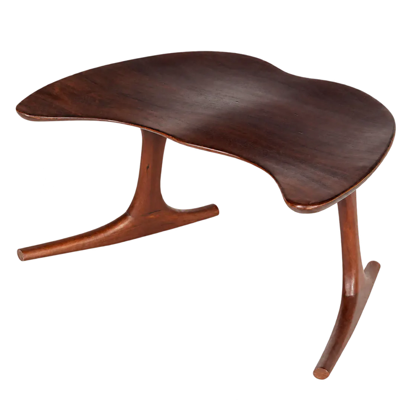 Bodhi meditation chair side profile showing curved legs